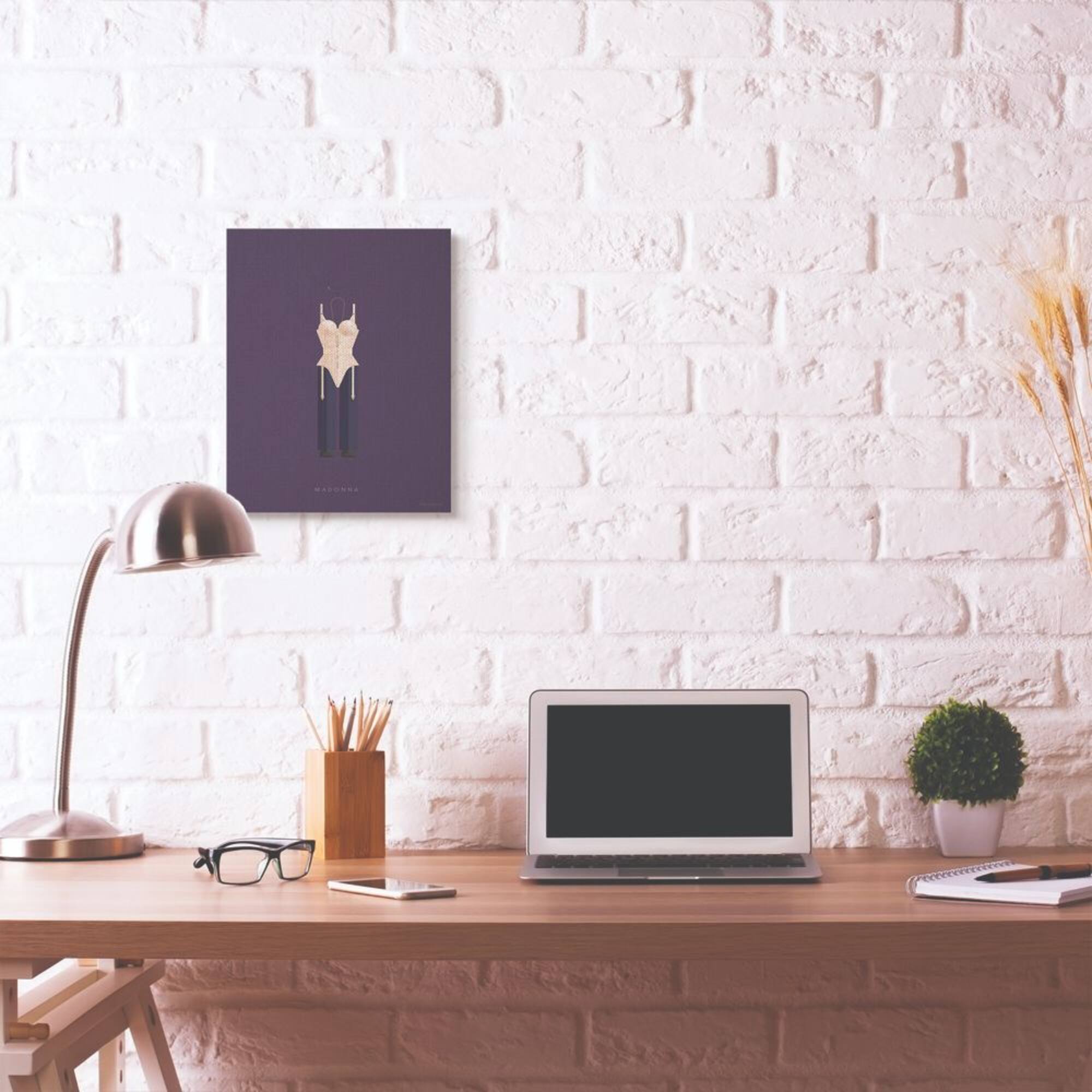 Stupell Industries Madonna Minimalist Illustration Canvas Wall Art
